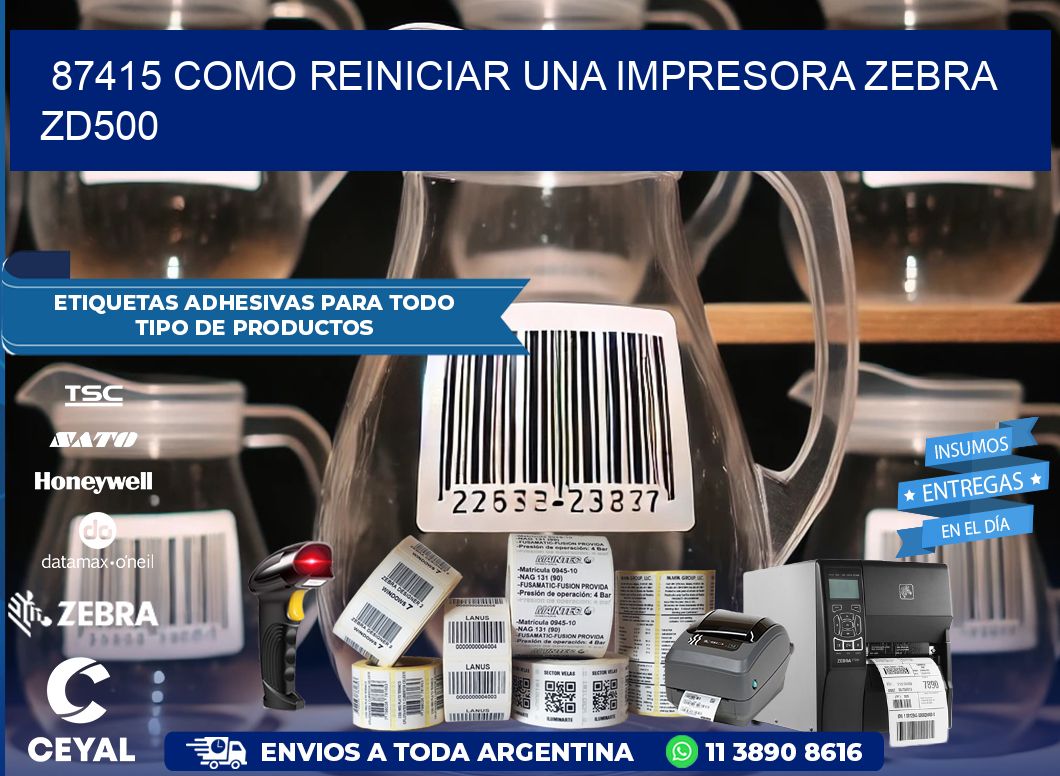 87415 Como reiniciar una impresora Zebra  ZD500