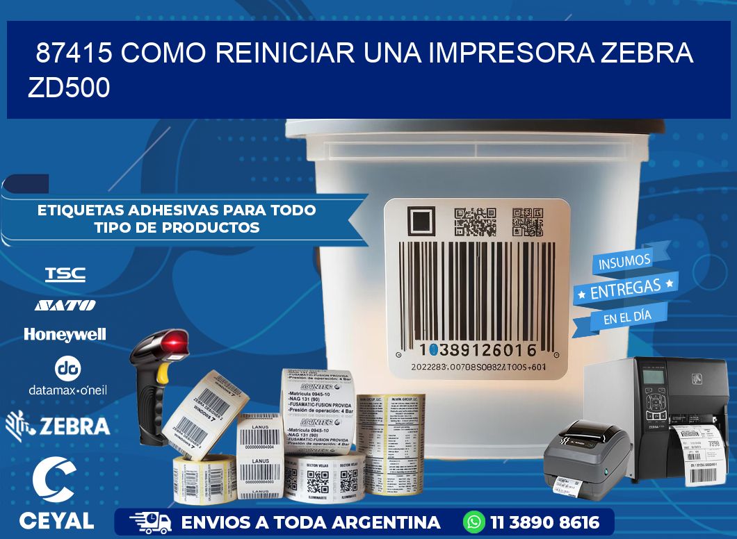 87415 Como reiniciar una impresora Zebra  ZD500