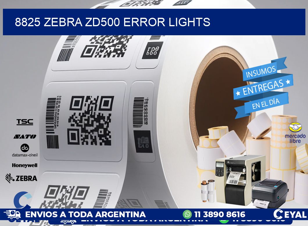 8825 Zebra ZD500 error lights