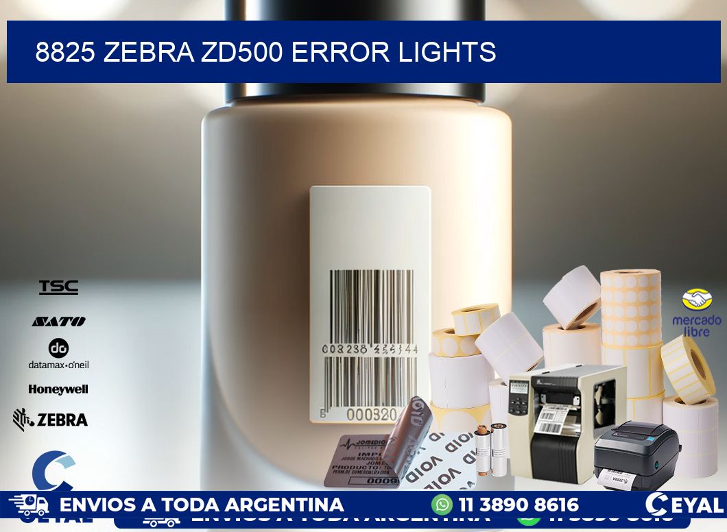 8825 Zebra ZD500 error lights