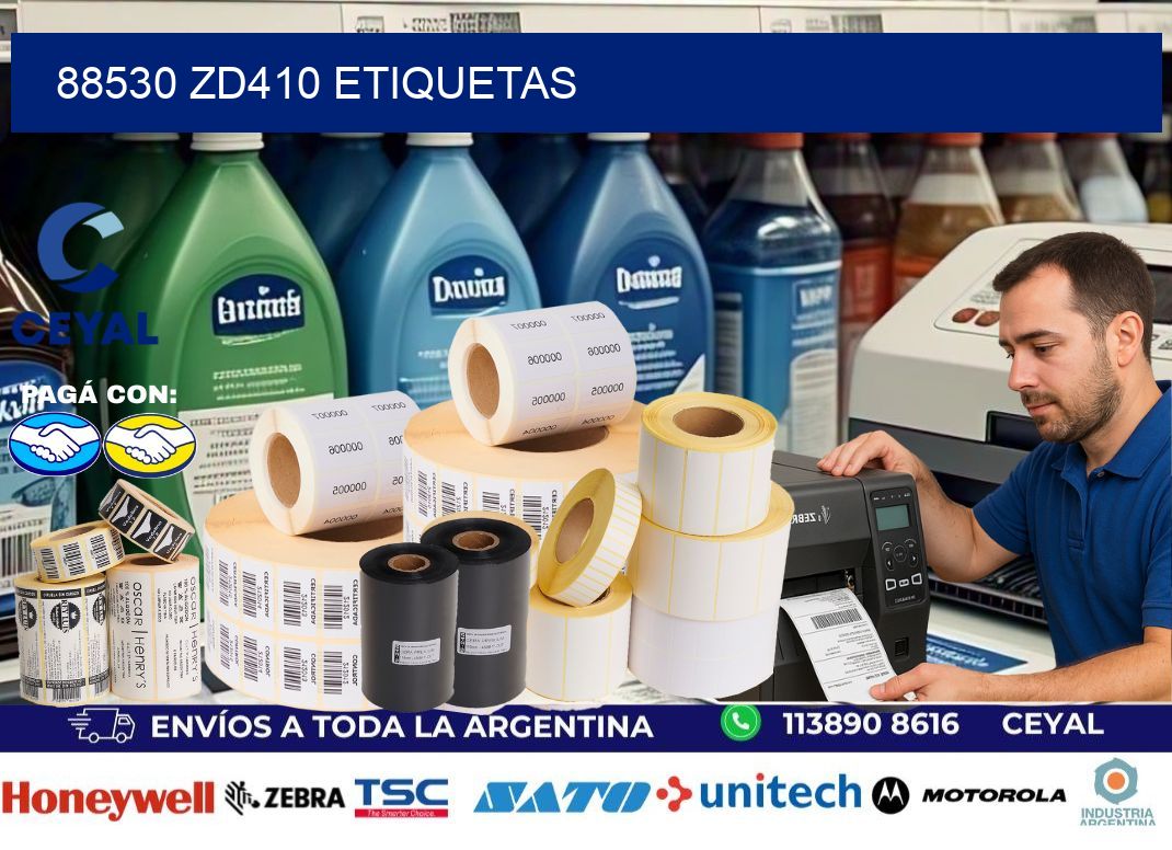 88530 ZD410 etiquetas