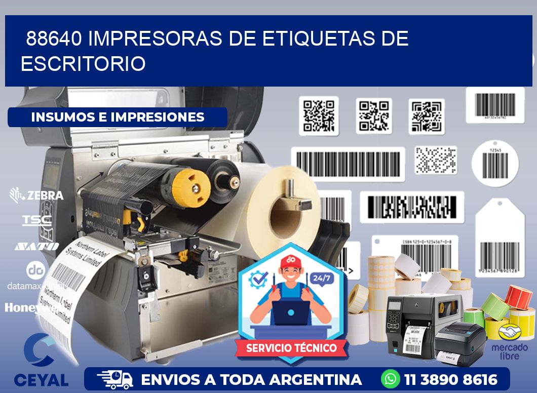 88640 impresoras de etiquetas de escritorio
