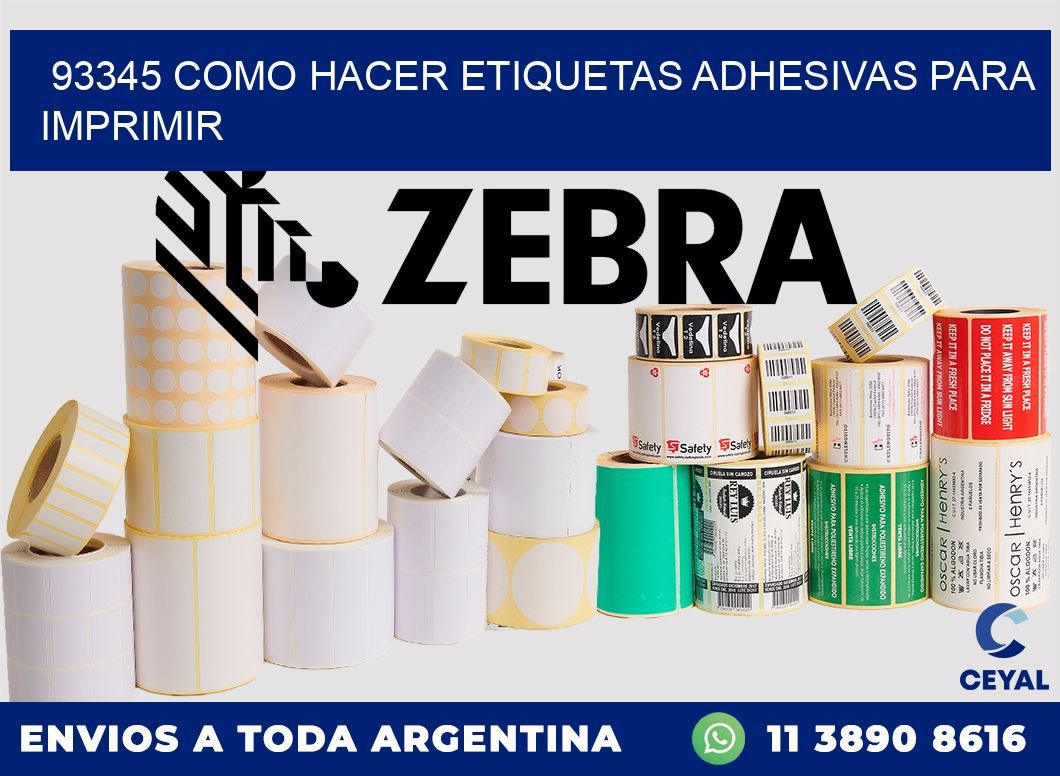 93345 Como hacer etiquetas adhesivas para imprimir