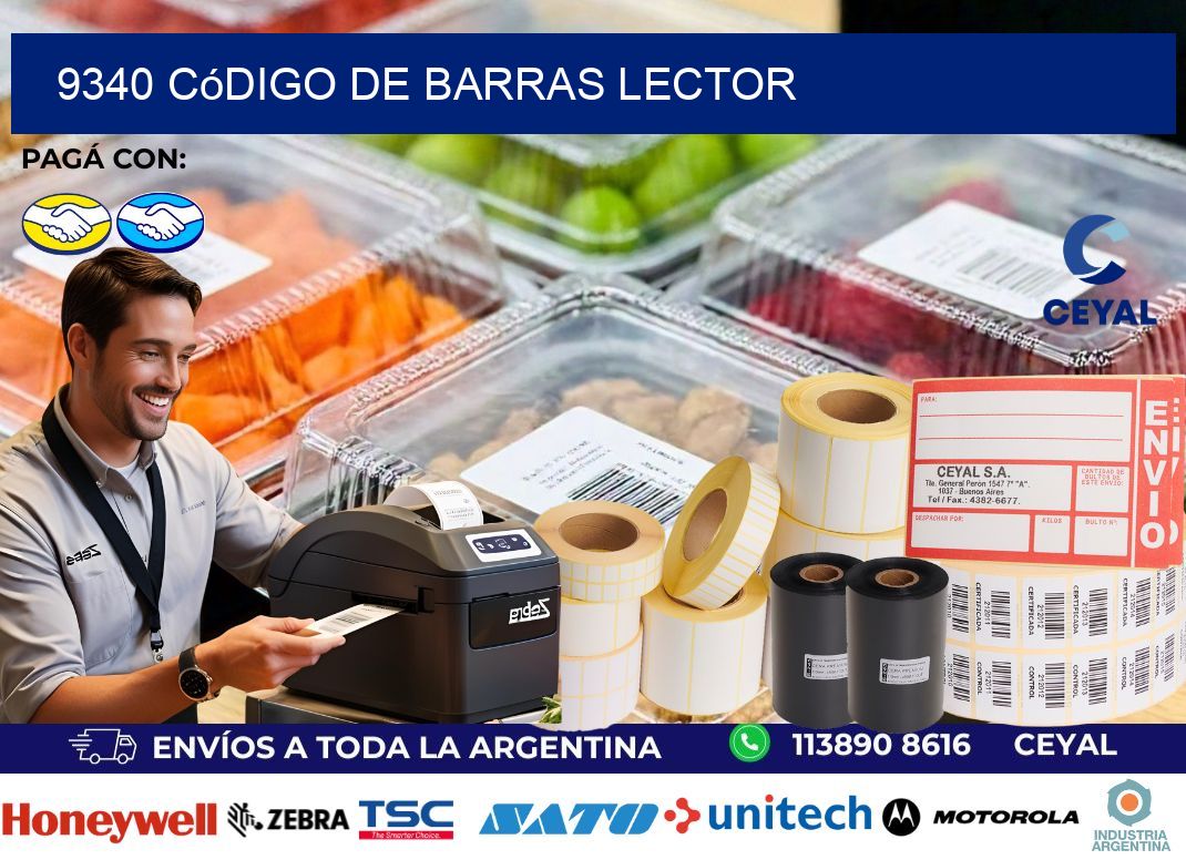 9340 Código de barras lector