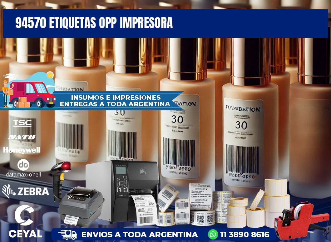 94570 etiquetas opp impresora