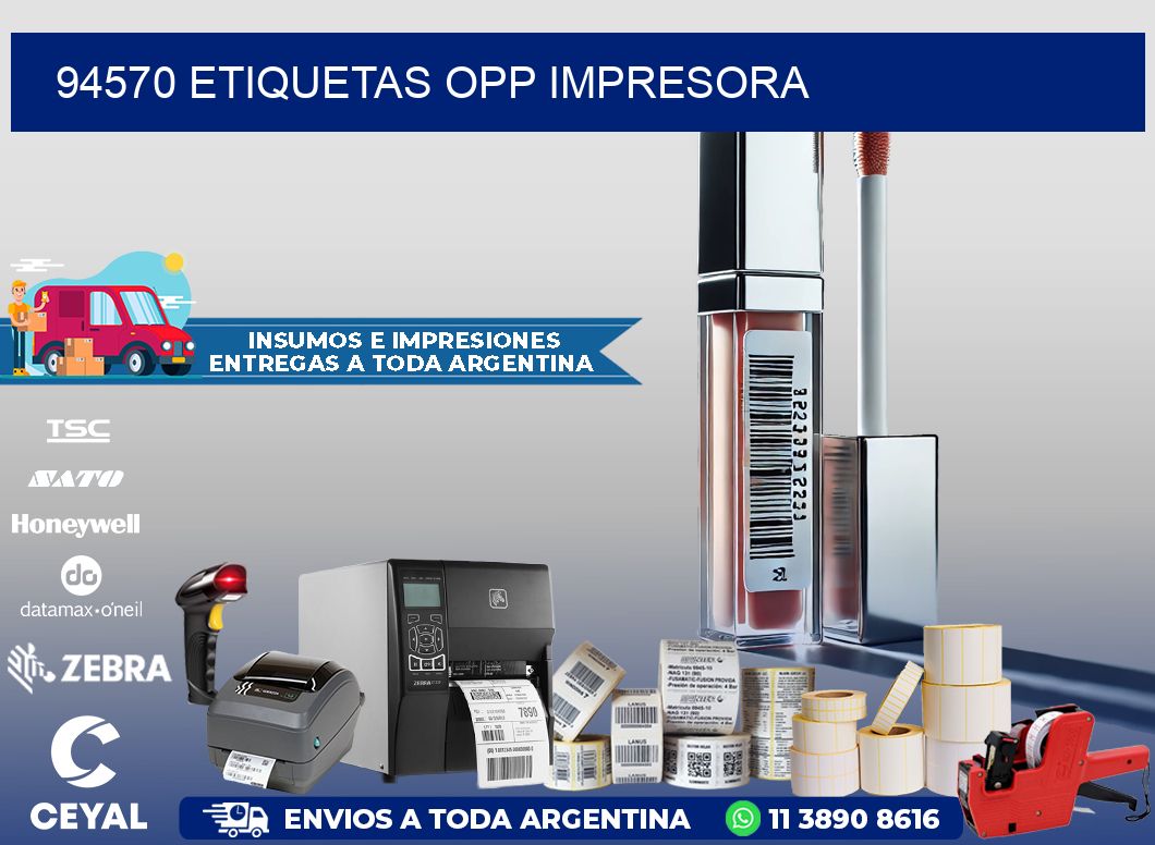 94570 etiquetas opp impresora