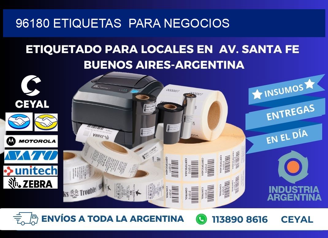 96180 etiquetas  para negocios