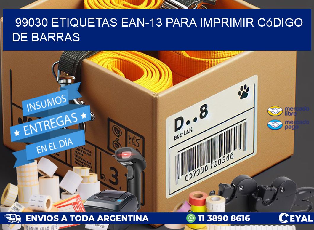 99030 etiquetas ean-13 para imprimir código  de barras