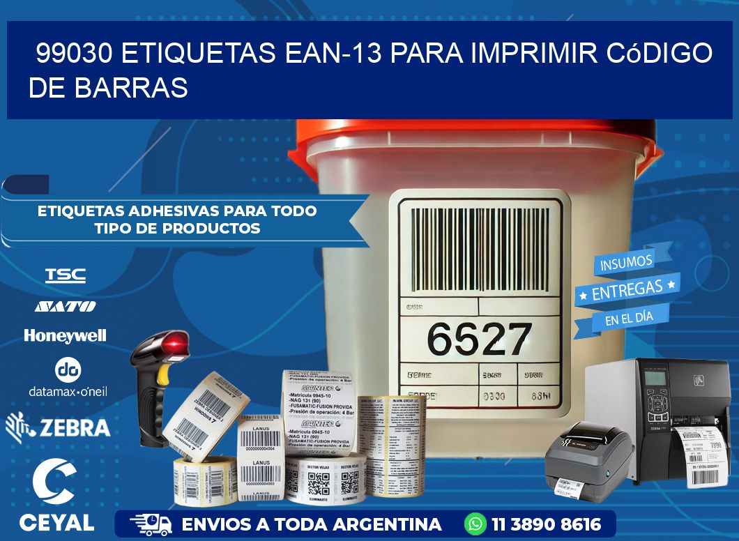 99030 etiquetas ean-13 para imprimir código  de barras
