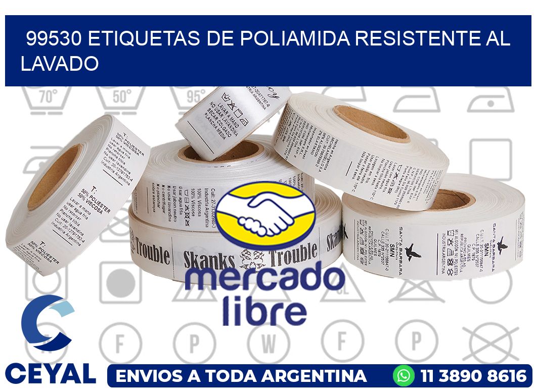 99530 Etiquetas de poliamida resistente al lavado