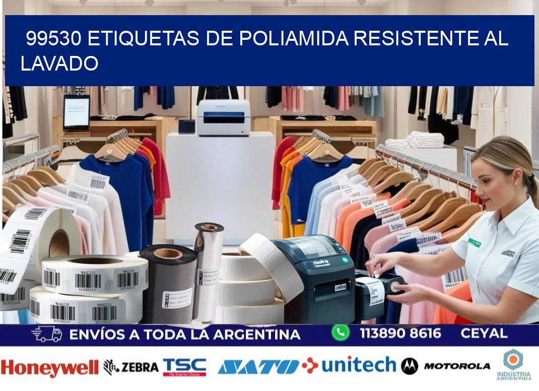 99530 Etiquetas de poliamida resistente al lavado