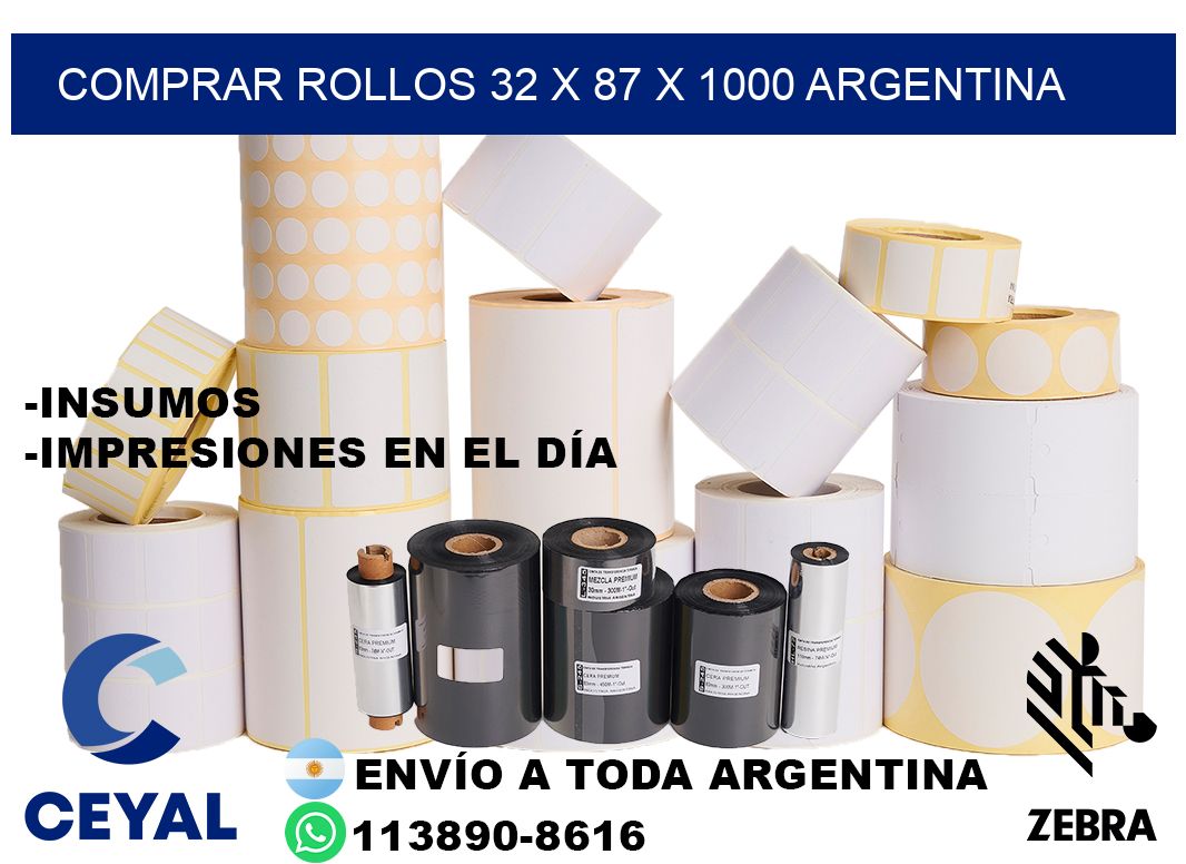 Comprar Rollos 32 x 87 x 1000 argentina