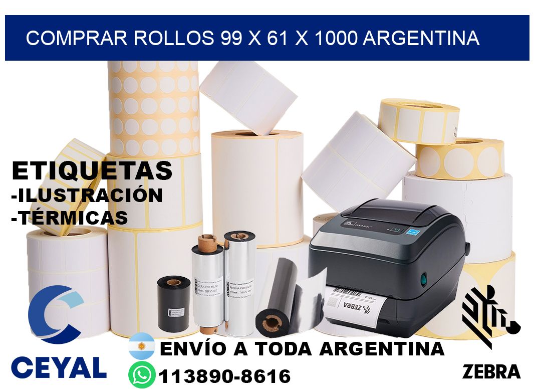 Comprar Rollos 99 x 61 x 1000 argentina