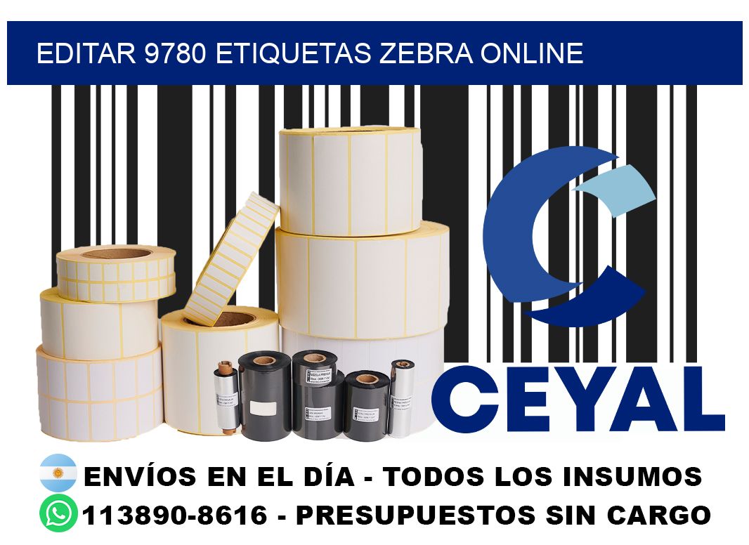 EDITAR 9780 ETIQUETAS ZEBRA ONLINE
