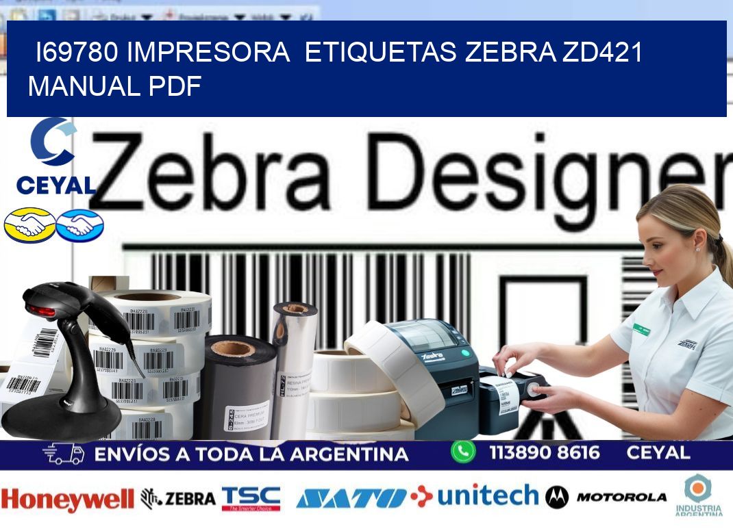 i69780 impresora  etiquetas Zebra ZD421 manual PDF