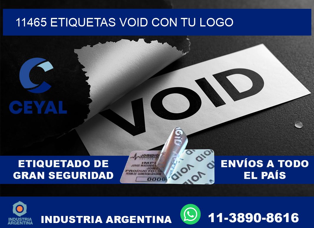 11465 etiquetas void con tu logo