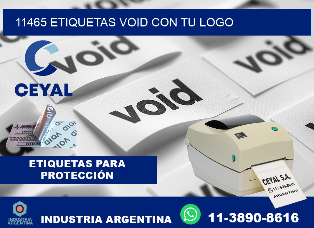 11465 etiquetas void con tu logo
