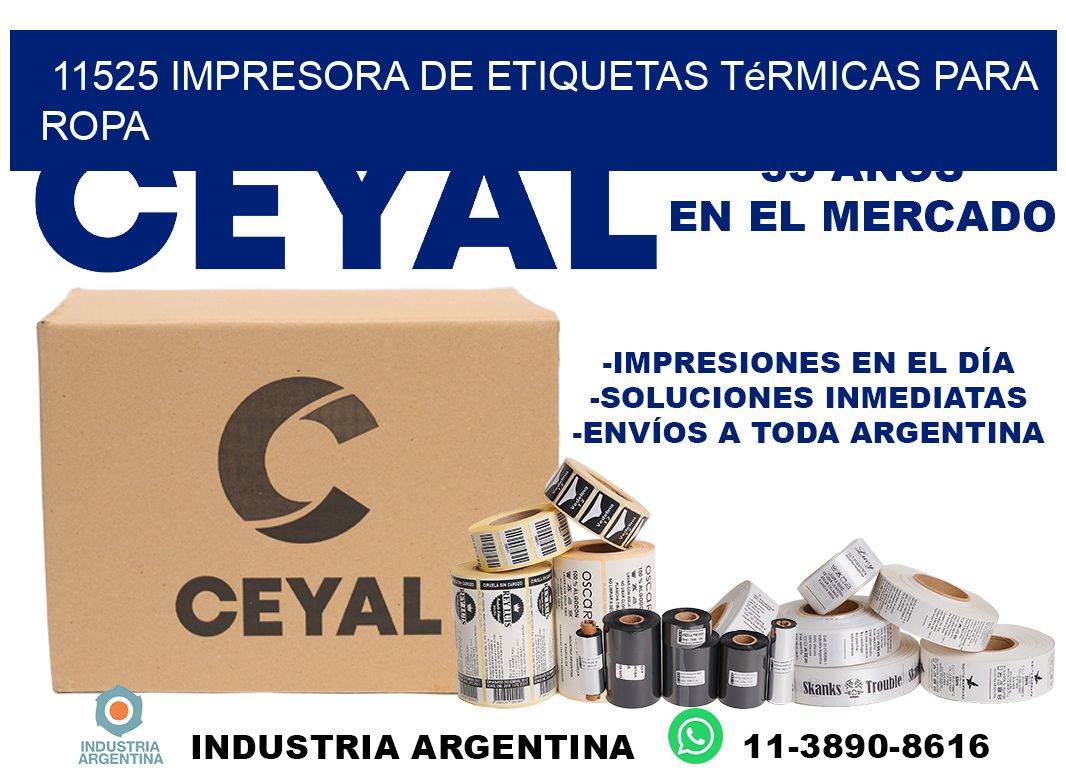 11525 impresora de etiquetas térmicas para ropa