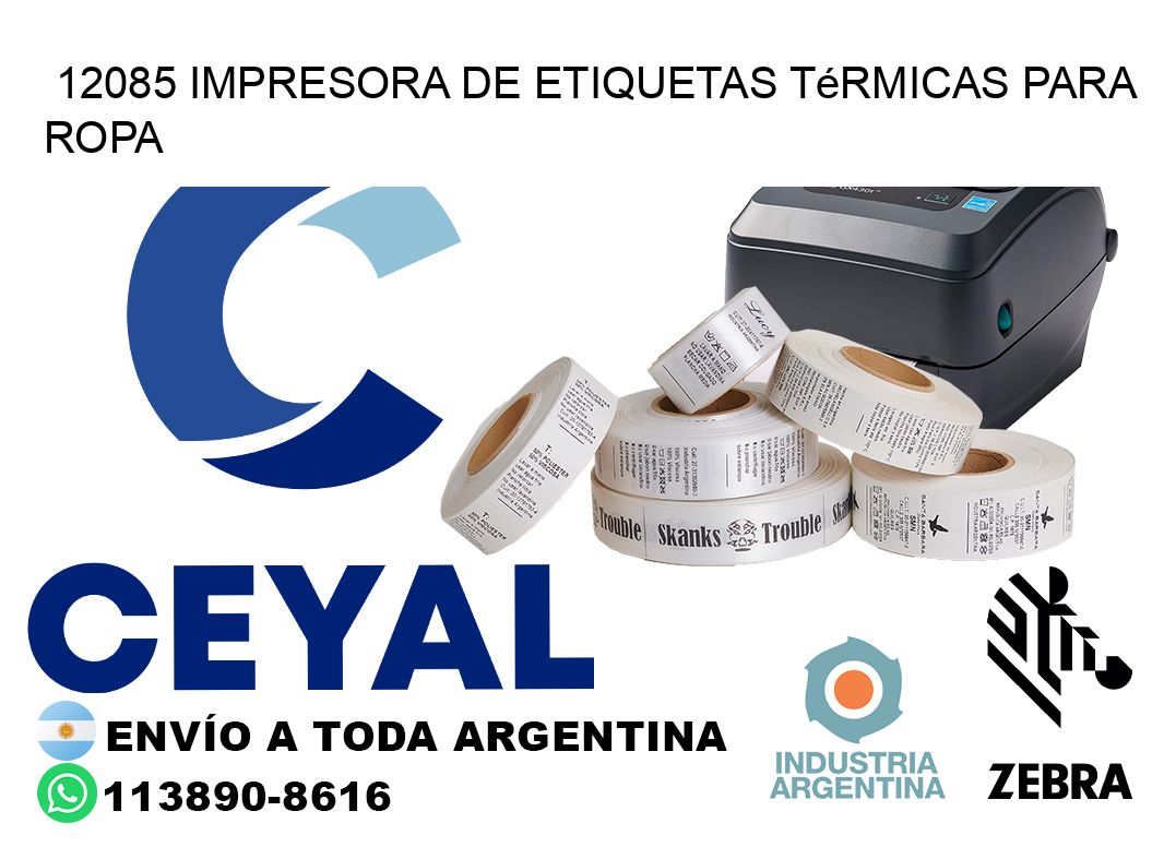 12085 impresora de etiquetas térmicas para ropa