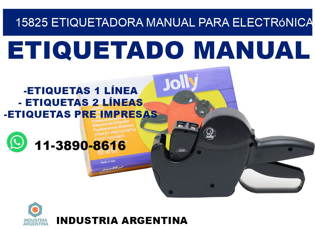 15825 etiquetadora manual para electrónica