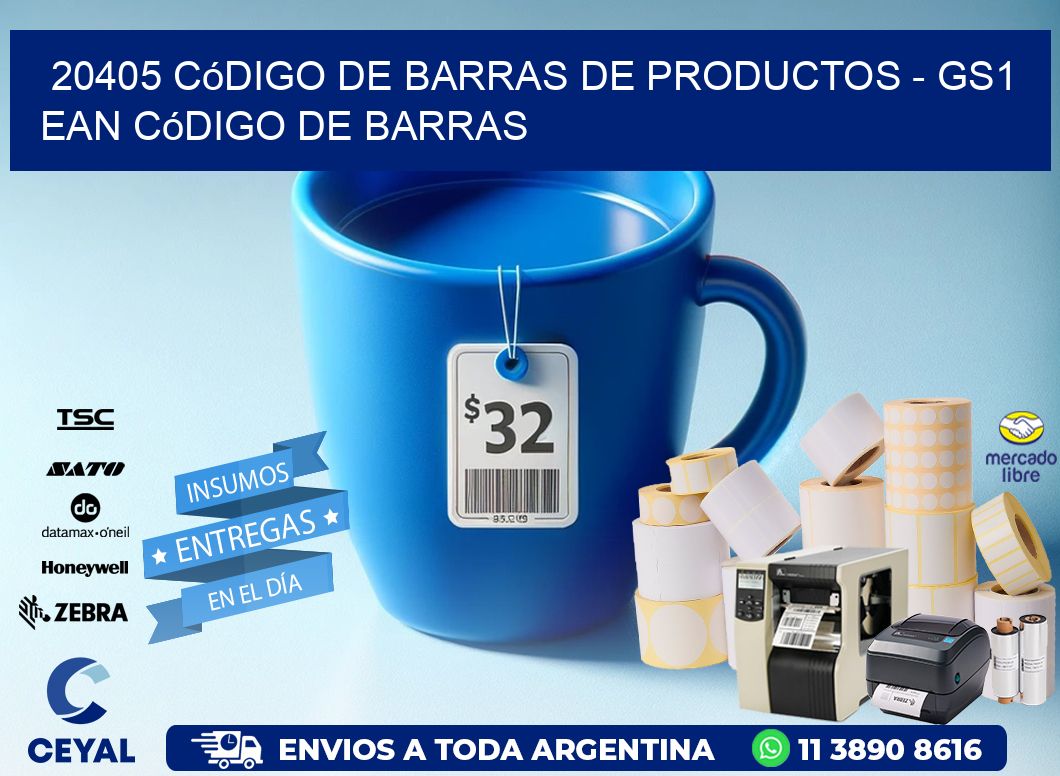 20405 Código de Barras de productos - GS1 ean Código de Barras