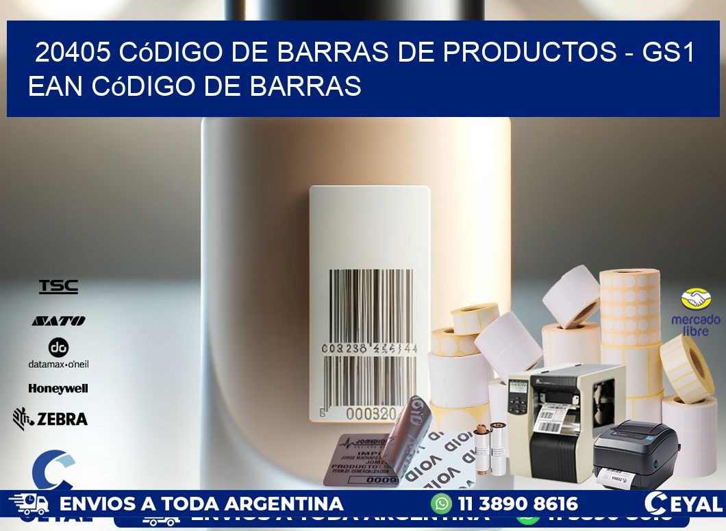 20405 Código de Barras de productos – GS1 ean Código de Barras