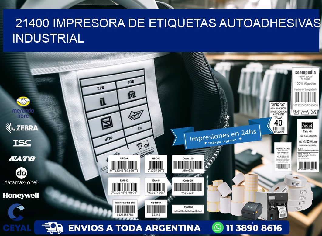 21400 Impresora de etiquetas autoadhesivas industrial