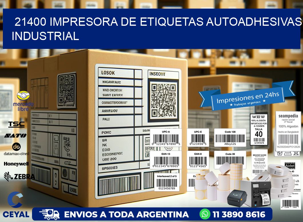 21400 Impresora de etiquetas autoadhesivas industrial