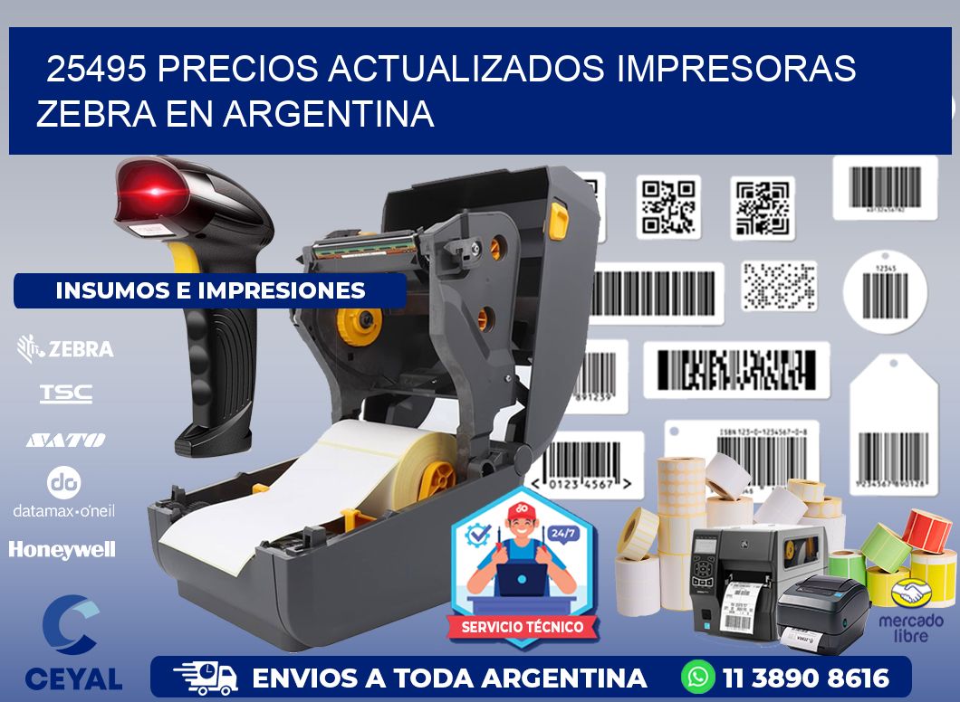 25495 precios actualizados impresoras zebra en argentina