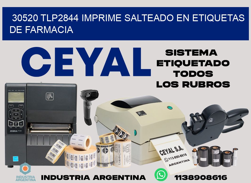 30520 tlp2844 imprime salteado en etiquetas de farmacia