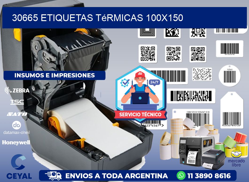 30665 etiquetas térmicas 100x150