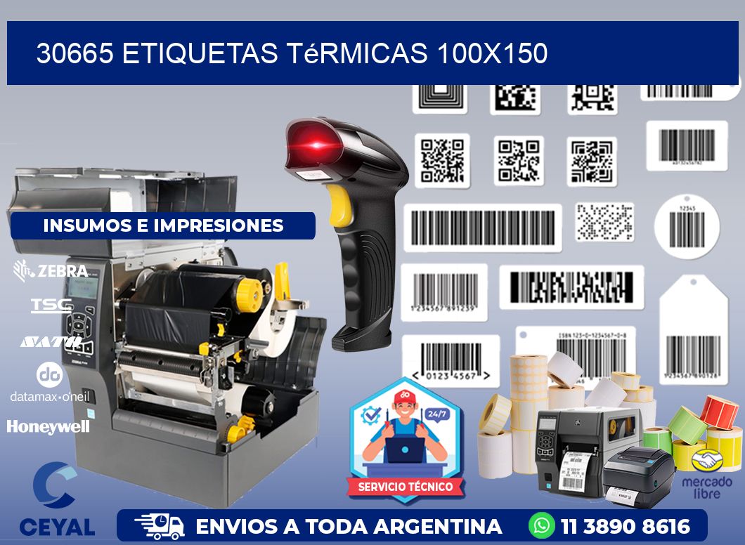 30665 etiquetas térmicas 100x150