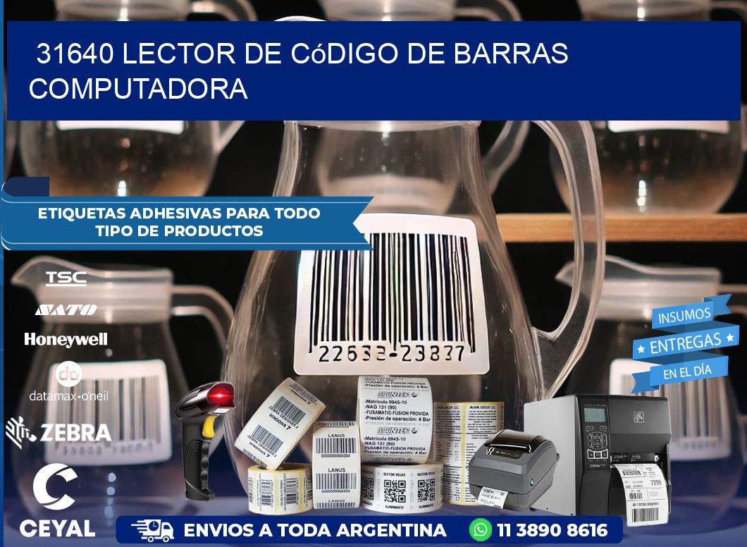 31640 Lector de código de barras computadora