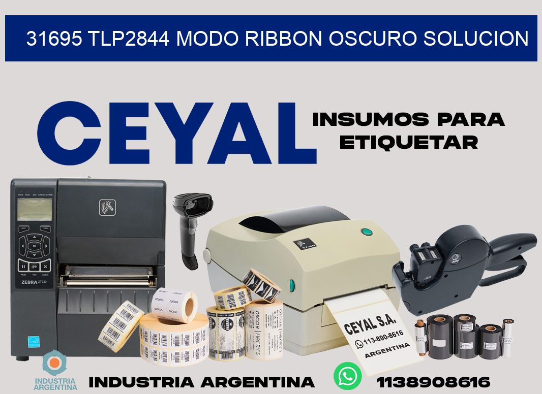 31695 tlp2844 modo ribbon oscuro solucion