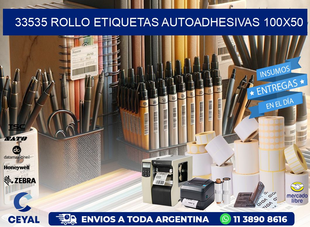 33535 Rollo Etiquetas autoadhesivas 100x50