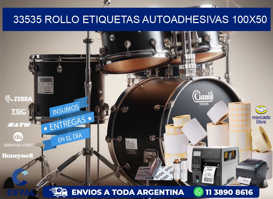 33535 Rollo Etiquetas autoadhesivas 100x50