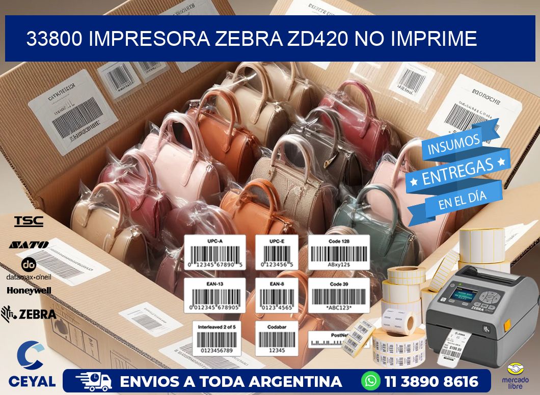 33800 Impresora Zebra ZD420 no imprime