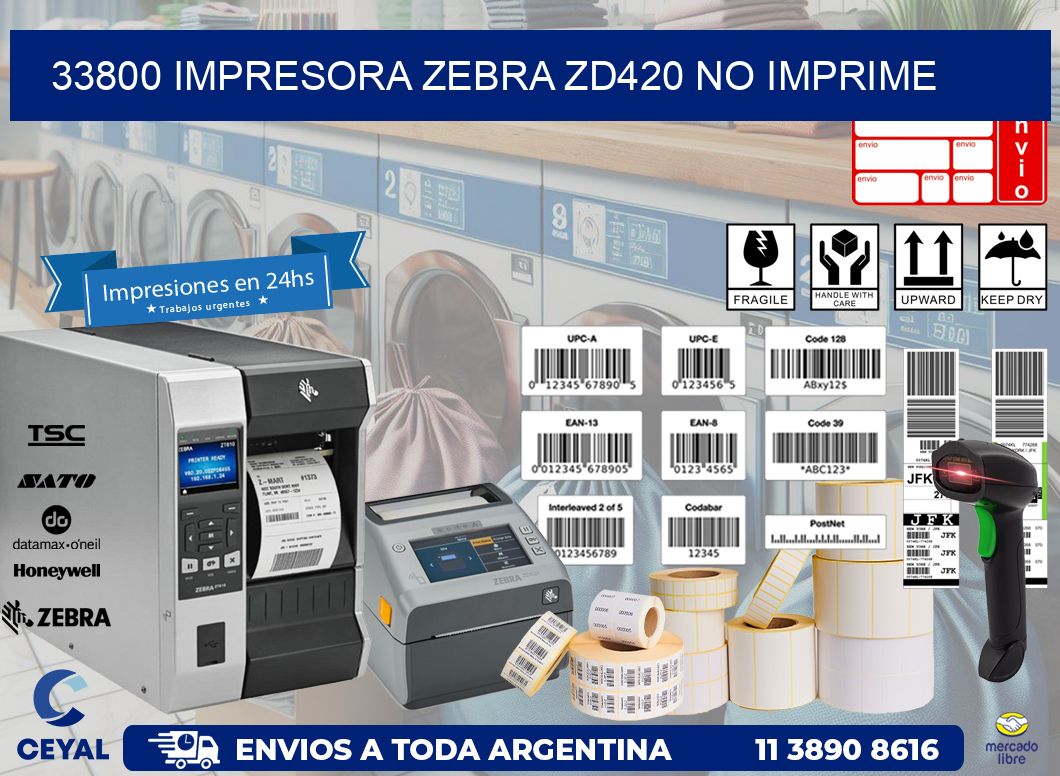 33800 Impresora Zebra ZD420 no imprime