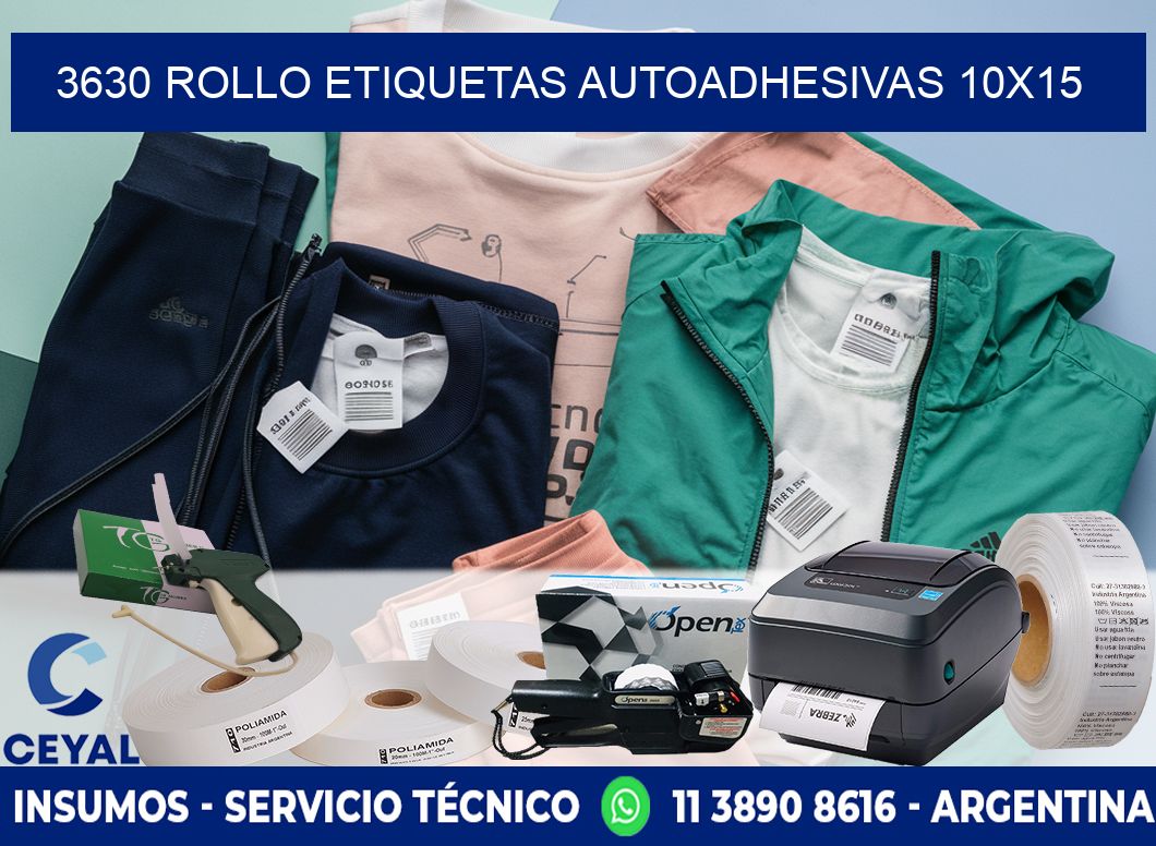 3630 Rollo Etiquetas autoadhesivas 10x15