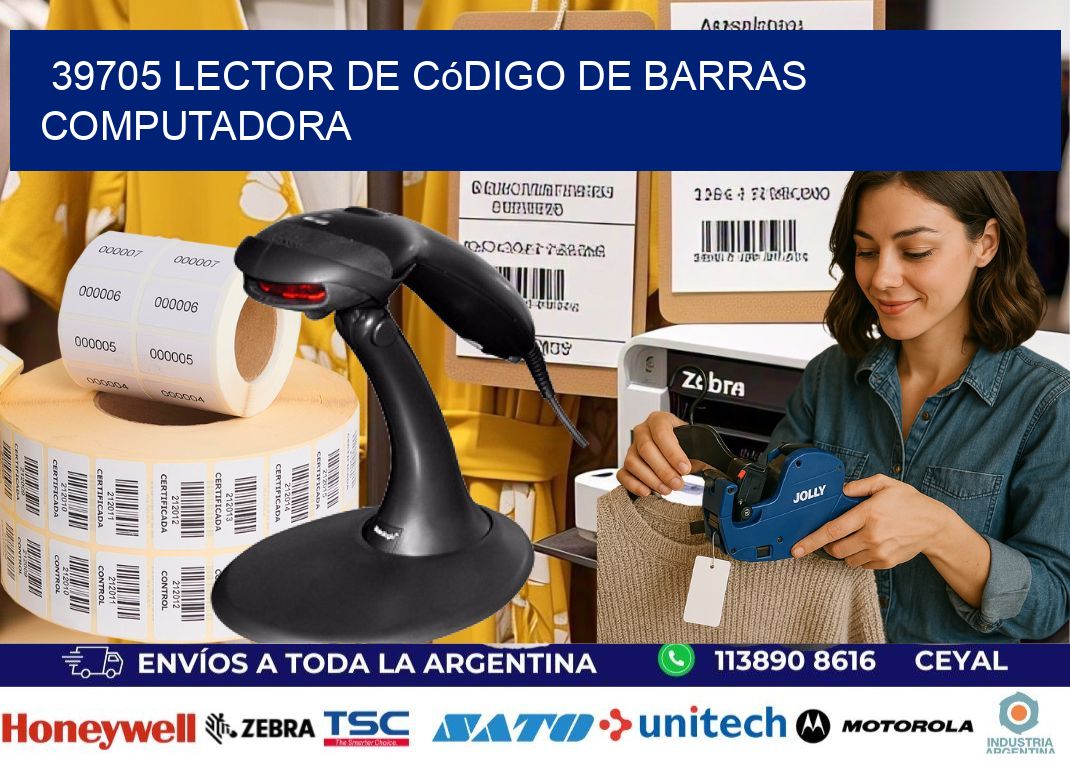 39705 Lector de código de barras computadora