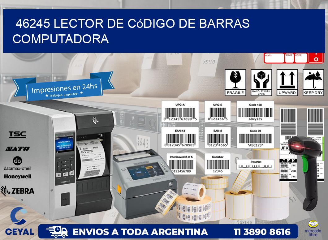 46245 Lector de código de barras computadora