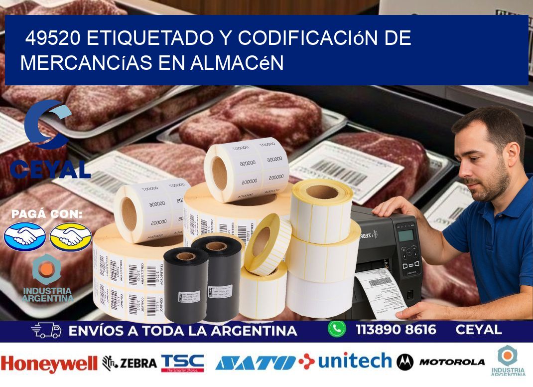 49520 Etiquetado y codificación de mercancías en almacén