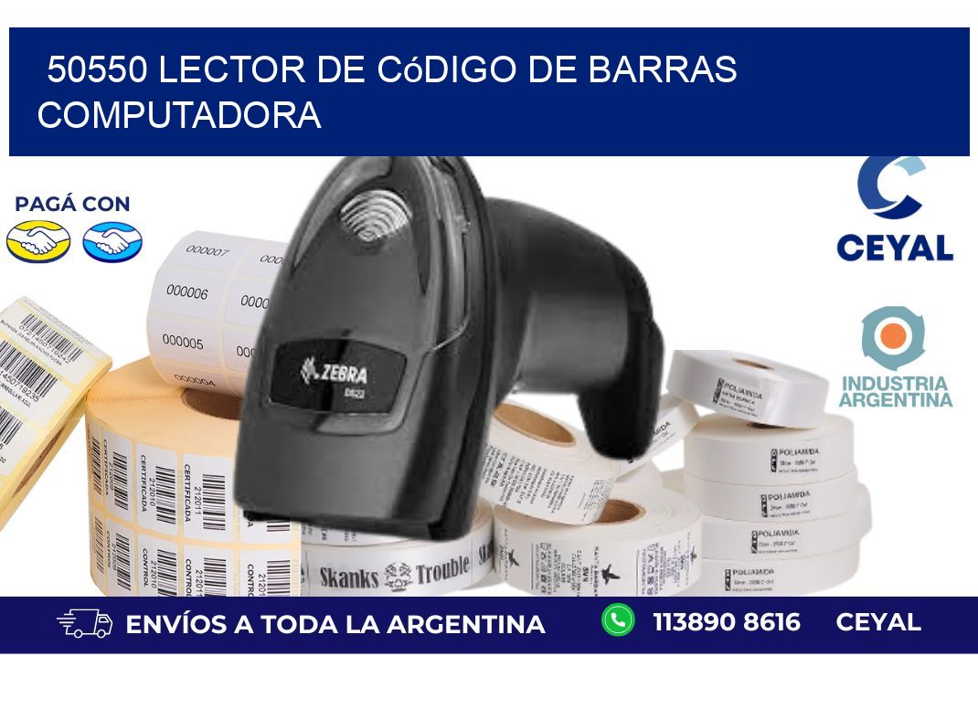 50550 Lector de código de barras computadora