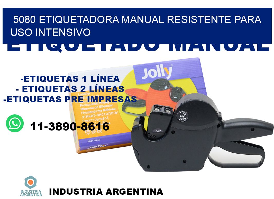 5080 etiquetadora manual resistente para uso intensivo