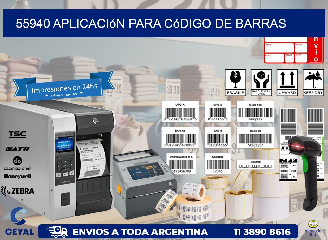 55940 Aplicación para código de barras