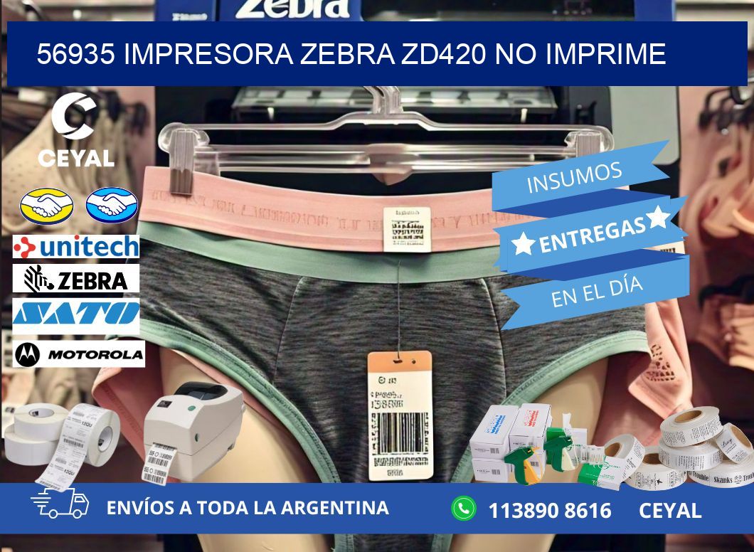 56935 Impresora Zebra ZD420 no imprime