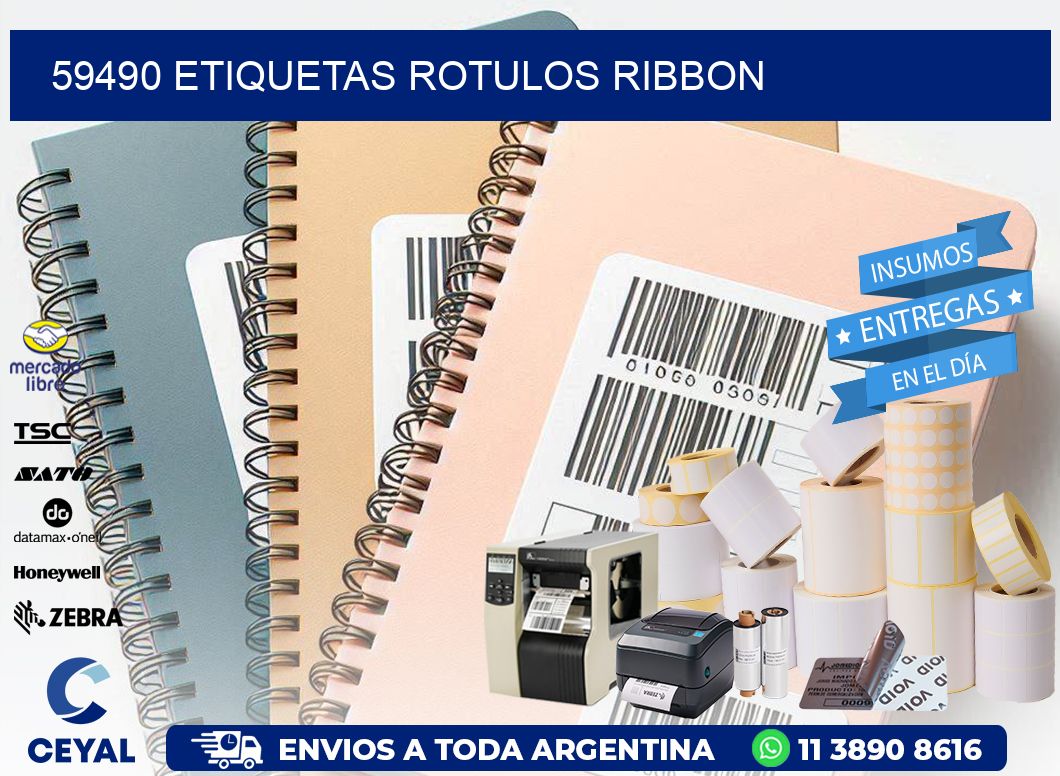 59490 Etiquetas rotulos ribbon