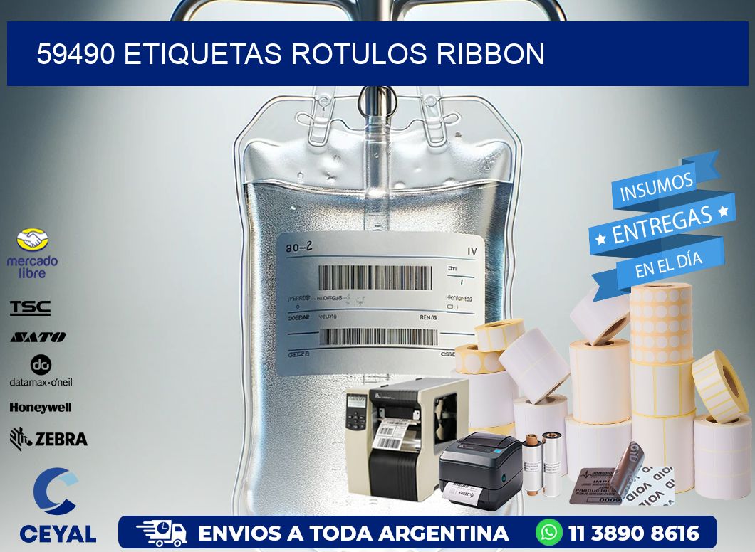 59490 Etiquetas rotulos ribbon