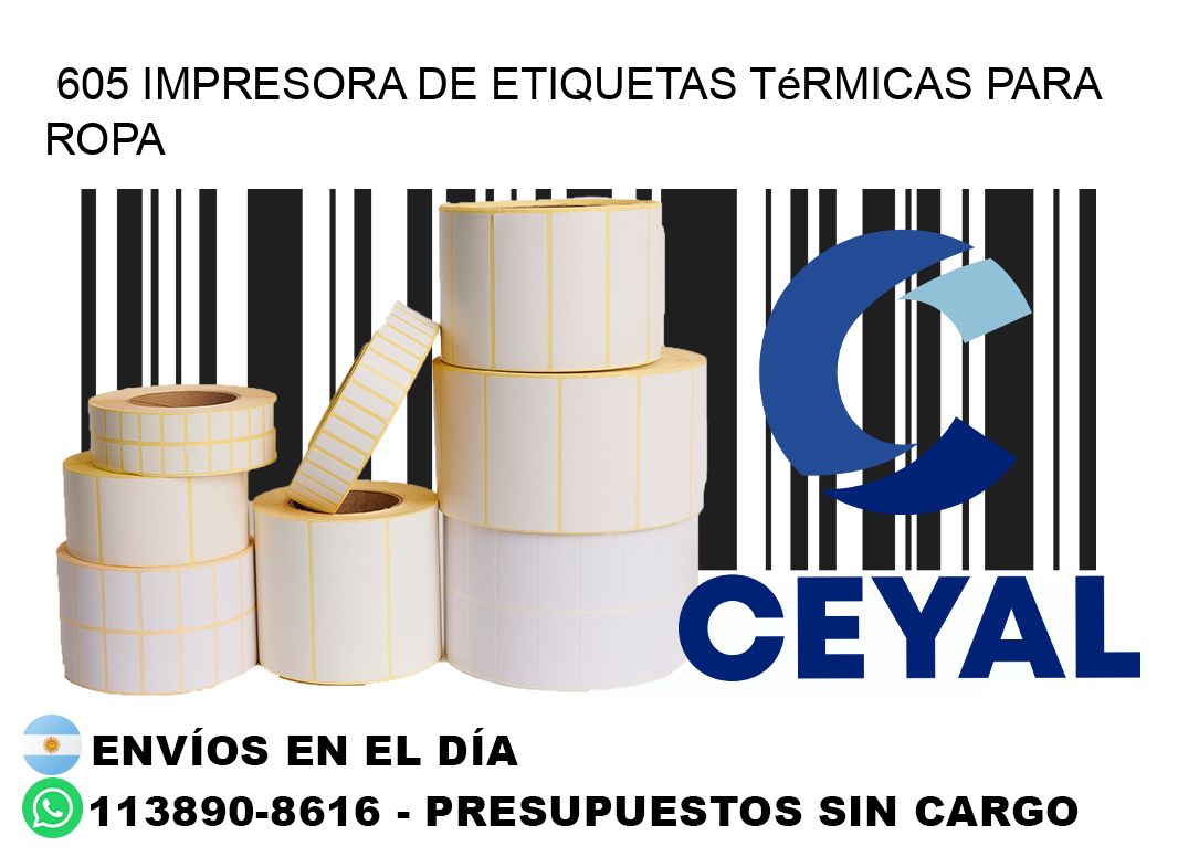 605 impresora de etiquetas térmicas para ropa