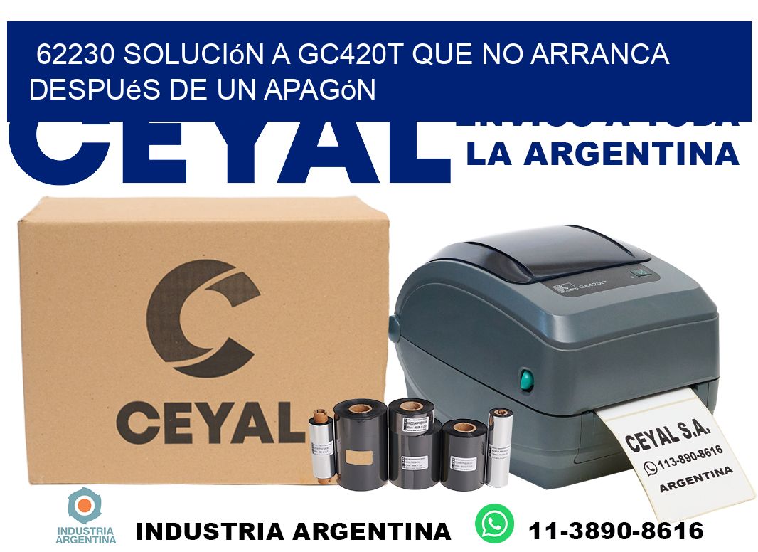 62230 solución a gc420t que no arranca después de un apagón